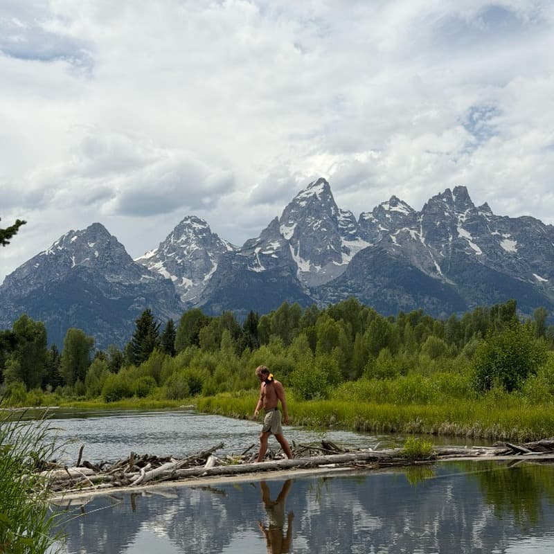 Lucas Dennis, Lex Built cofounder for finance and tech, in Grand Teton National Park